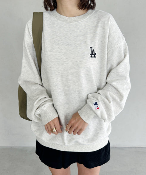 【MLB/エムエルビー】メジャーリーグベースボール 別注 チームロゴ刺繍 裏毛スウェット | MD2233027 | グレー系その他