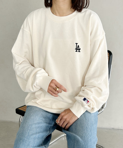 【MLB/エムエルビー】メジャーリーグベースボール 別注 チームロゴ刺繍 裏毛スウェット | MD2233027 | その他2