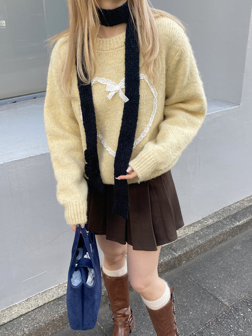 ローズニットタイ | SL4244606 | ブラック