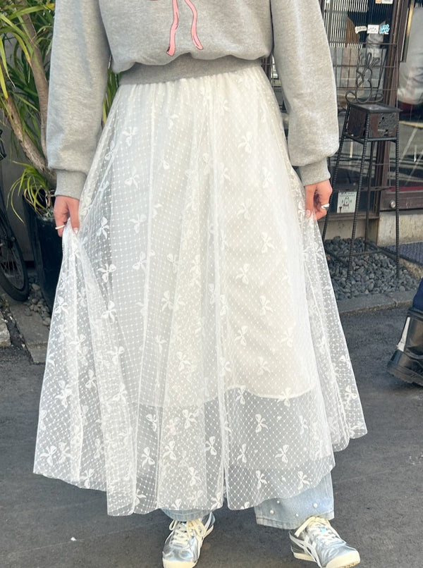 リボンレーススカート | SL2241610 | ホワイト