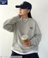 【WEB限定 別注】Reebok(リーボック)/ワンポイント 刺繍ロゴ クルーネック スウェット | IM2234029 | グレー