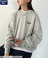 【WEB限定 別注】Reebok(リーボック)/ワンポイント 刺繍ロゴ クルーネック スウェット | IM2234029 | グレー