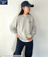 【WEB限定 別注】Reebok(リーボック)/ワンポイント 刺繍ロゴ クルーネック スウェット | IM2234029 | グレー