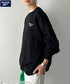 【WEB限定 別注】Reebok(リーボック)/ワンポイント 刺繍ロゴ クルーネック スウェット | IM2234029 | ブラック