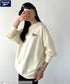 【WEB限定 別注】Reebok(リーボック)/ワンポイント 刺繍ロゴ クルーネック スウェット | IM2234029 | アイボリー