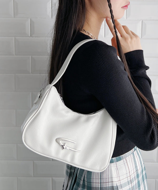 メタルモチーフワンハンドルショルダーバッグ | NU12410129 | アイボリー