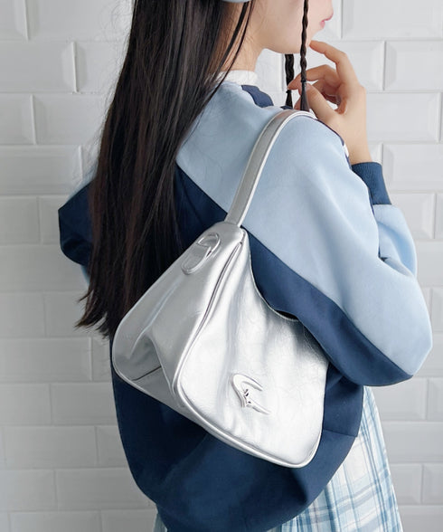 メタルモチーフワンハンドルショルダーバッグ | NU12410129 | シルバー