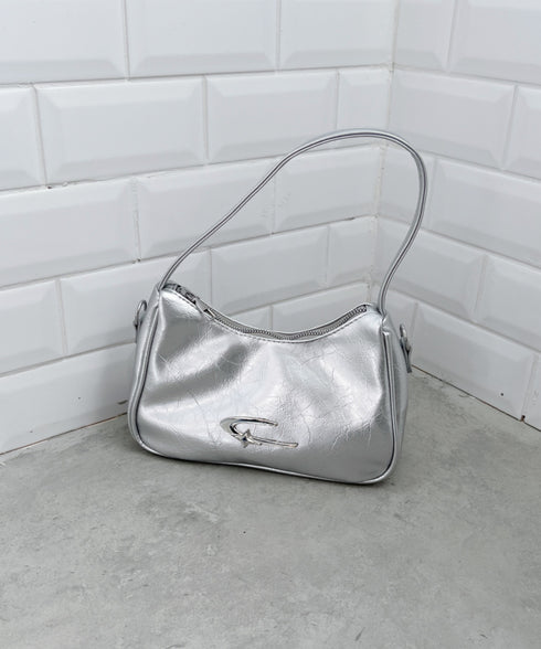 メタルモチーフワンハンドルショルダーバッグ | NU12410129 | シルバー