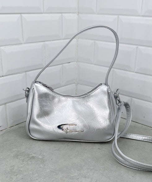 メタルモチーフワンハンドルショルダーバッグ | NU12410129 | シルバー