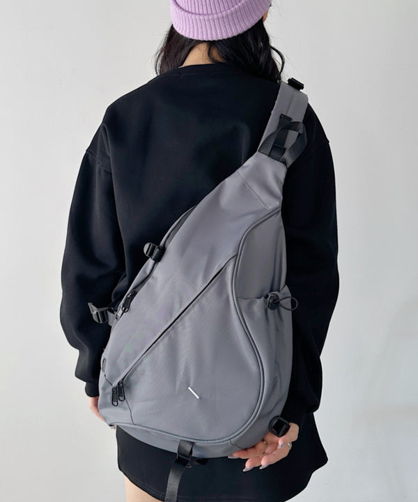 ワンポイントボディバッグ/ユニセックス メッセンジャーバッグ | CL12410160 | グレー