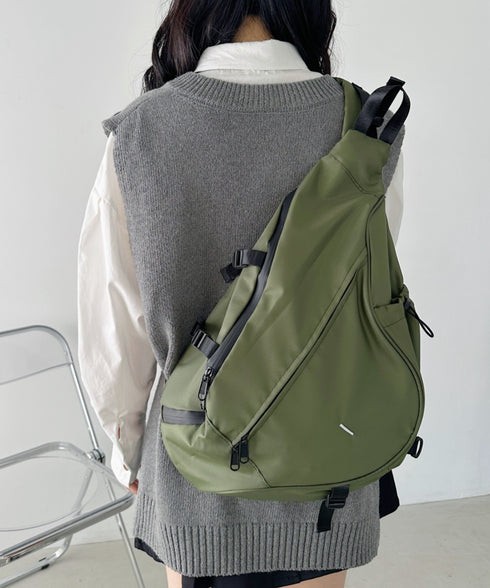 ワンポイントボディバッグ/ユニセックス メッセンジャーバッグ | CL12410160 | カーキ