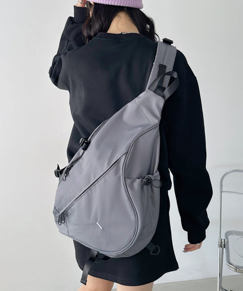 ワンポイントボディバッグ/ユニセックス メッセンジャーバッグ | CL12410160 | グレー