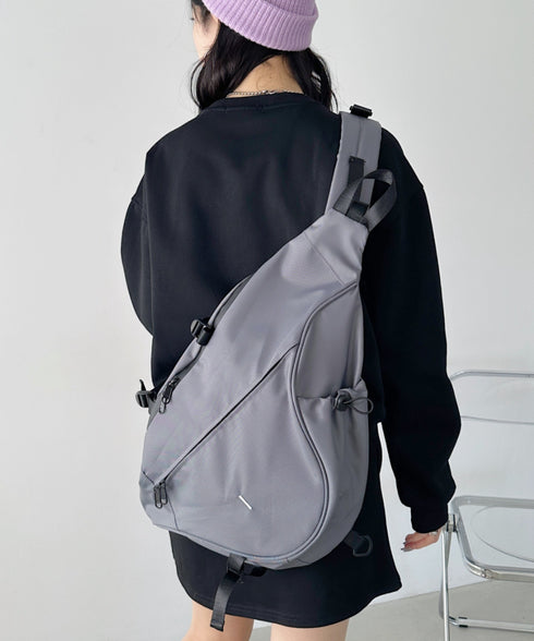 ワンポイントボディバッグ/ユニセックス メッセンジャーバッグ | CL12410160 | グレー