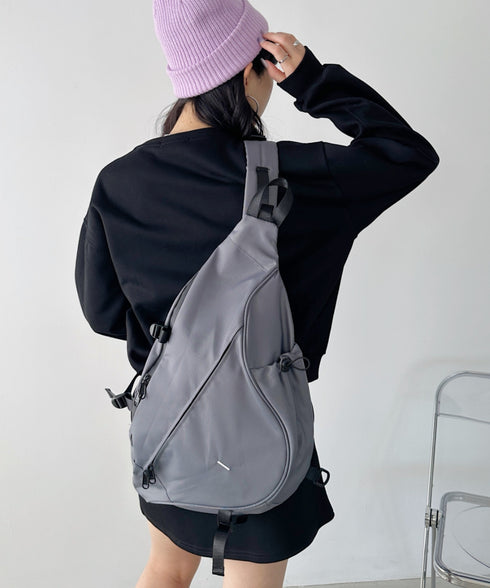 ワンポイントボディバッグ/ユニセックス メッセンジャーバッグ | CL12410160 | グレー