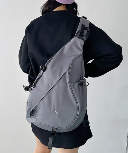 ワンポイントボディバッグ/ユニセックス メッセンジャーバッグ | CL12410160 | グレー