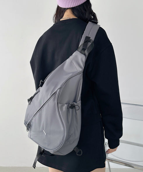 ワンポイントボディバッグ/ユニセックス メッセンジャーバッグ | CL12410160 | グレー