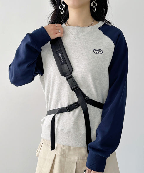 ワンポイントボディバッグ/ユニセックス メッセンジャーバッグ | CL12410160 | ブラック