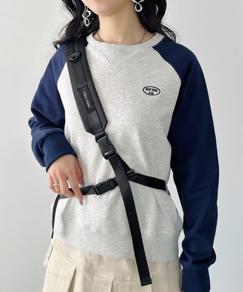 ワンポイントボディバッグ/ユニセックス メッセンジャーバッグ | CL12410160 | ブラック