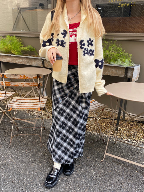 巻きスカート風チェックスカート | SL2243625 | ブラック