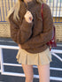 ハーフジップもこもこBIGニット | SL2244613 | ブラウン