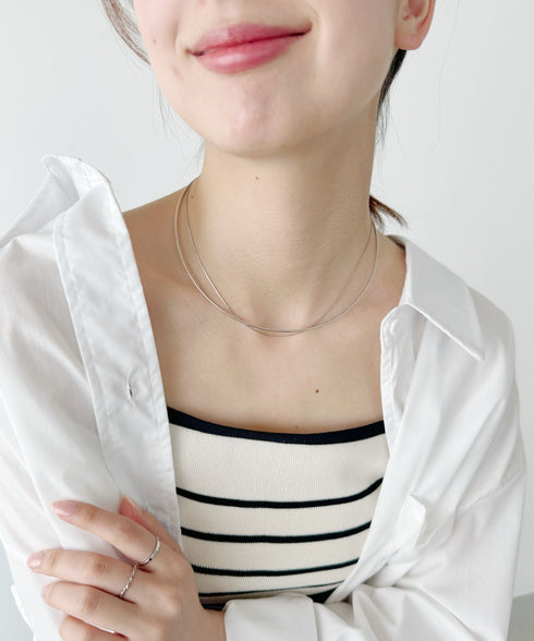 ショートメタルチョーカーネックレス | IS42311032 | シルバー