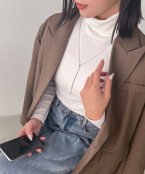 ノットチェーンロングネックレス | IS4221817 | シルバー