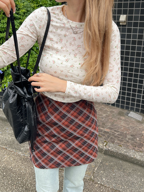 fancy flower long tee | SL2243671 | ホワイト