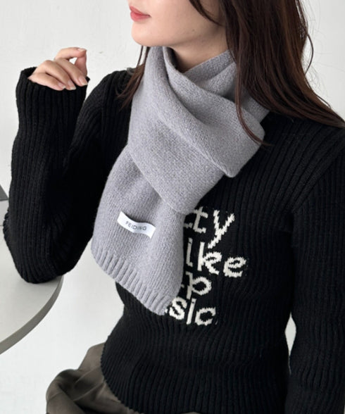 ショートニットマフラー | MD6241002 | グレー