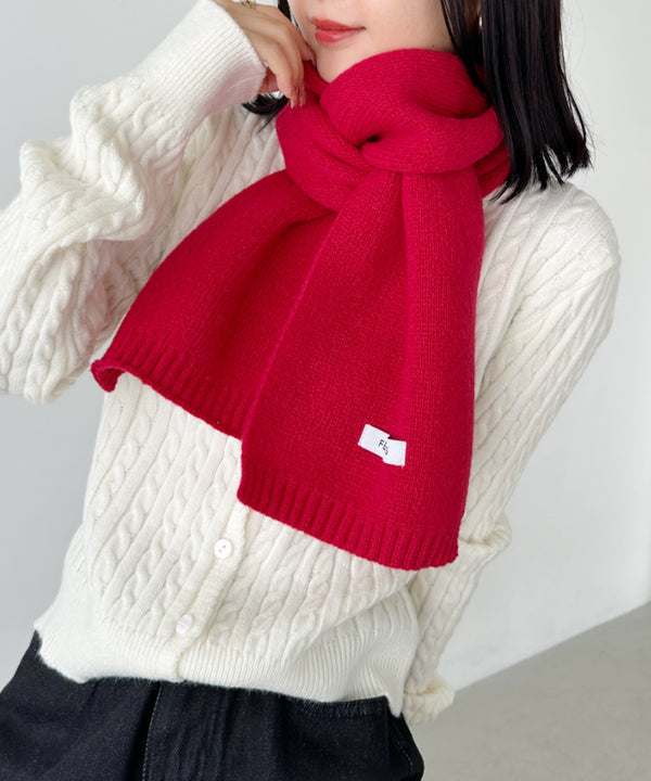 ショートニットマフラー | MD6241002 | レッド