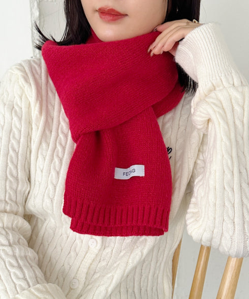 ショートニットマフラー | MD6241002 | レッド