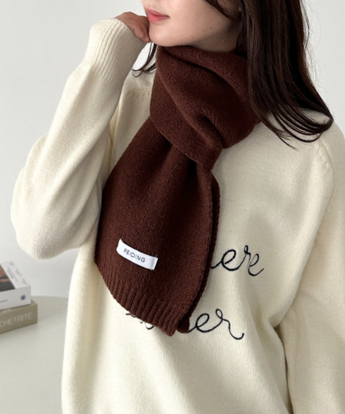 ショートニットマフラー | MD6241002 | ブラウン