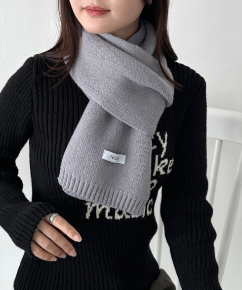 ショートニットマフラー | MD6241002 | グレー