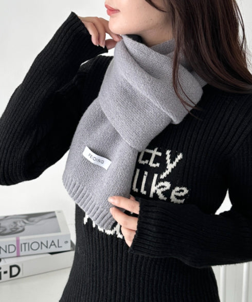 ショートニットマフラー | MD6241002 | グレー