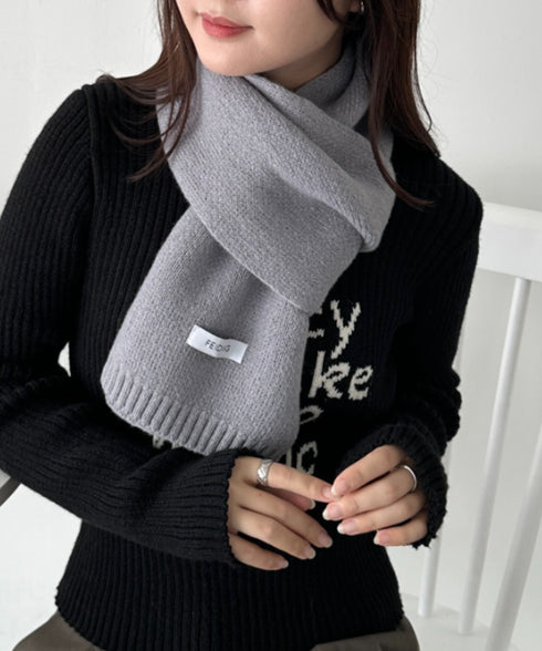 ショートニットマフラー | MD6241002 | グレー