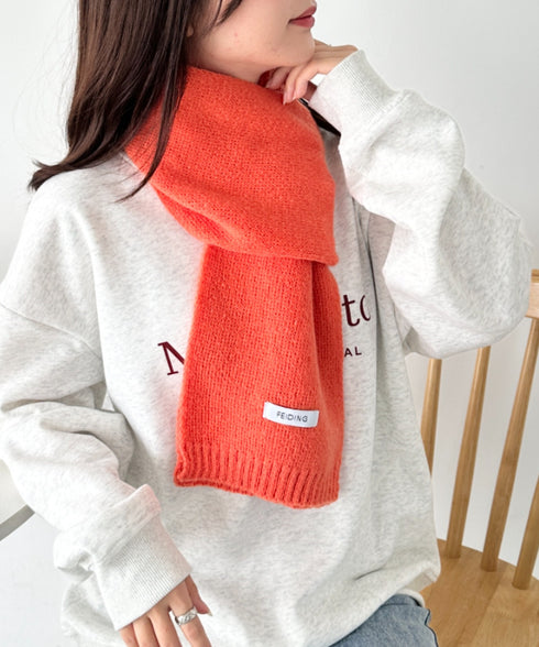 ショートニットマフラー | MD6241002 | テラコッタ