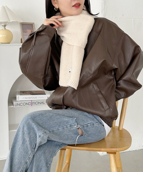 ショートニットマフラー | MD6241002 | アイボリー