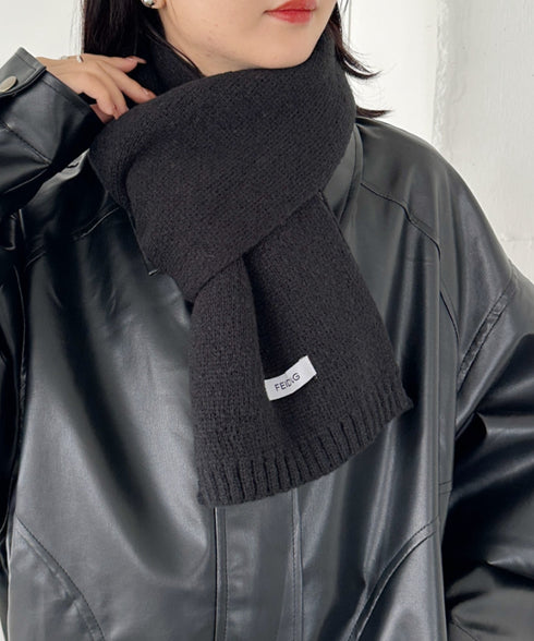 ショートニットマフラー | MD6241002 | ブラック