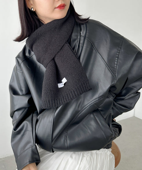 ショートニットマフラー | MD6241002 | ブラック