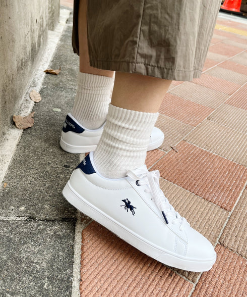 【POLO CHAMPS/ポロチャンプス】別注 ワンポイント刺繍 ローカット コートスニーカー | TR3232003 | ネイビー
