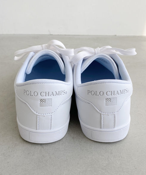 【POLO CHAMPS/ポロチャンプス】別注 ワンポイント刺繍 ローカット コートスニーカー | TR3232003 | ホワイト
