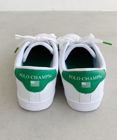 【POLO CHAMPS/ポロチャンプス】別注 ワンポイント刺繍 ローカット コートスニーカー | TR3232003 | グリーン