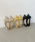 【22.5cm~24.5cm】リボンポインテッドトゥパンプス | CL32410262 | イエロー