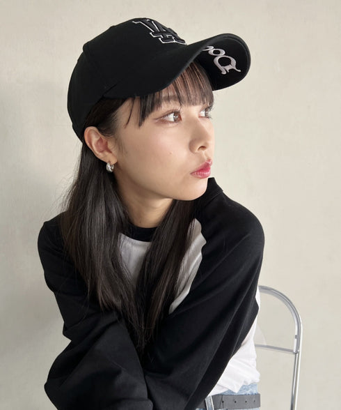 MLB Korea(エムエルビーコリア)/ダイヤモンド刺繍ロゴパッチボールキャップ メジャーリーグ べースボール ロゴキャップ サイズ調整可能/DIAMOND LOGO PATCH BALL CAP | AT52410317 | ブラック系その他