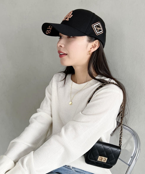 MLB Korea(エムエルビーコリア)/ダイヤモンド刺繍ロゴパッチボールキャップ メジャーリーグ べースボール ロゴキャップ サイズ調整可能/DIAMOND LOGO PATCH BALL CAP | AT52410317 | ブラック系その他2