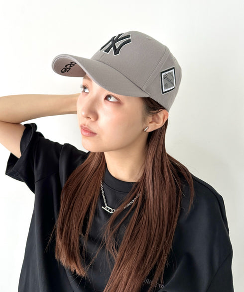 MLB Korea(エムエルビーコリア)/ダイヤモンド刺繍ロゴパッチボールキャップ メジャーリーグ べースボール ロゴキャップ サイズ調整可能/DIAMOND LOGO PATCH BALL CAP | AT52410317 | グレー