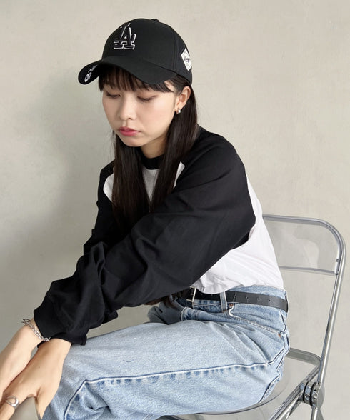 MLB Korea(エムエルビーコリア)/ダイヤモンド刺繍ロゴパッチボールキャップ メジャーリーグ べースボール ロゴキャップ サイズ調整可能/DIAMOND LOGO PATCH BALL CAP | AT52410317 | ブラック系その他