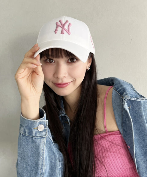 MLB Korea(エムエルビーコリア)/ダイヤモンド刺繍ロゴパッチボールキャップ メジャーリーグ べースボール ロゴキャップ サイズ調整可能/DIAMOND LOGO PATCH BALL CAP | AT52410317 | ホワイト