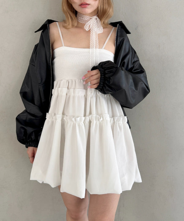 バルーンティアードキャミワンピース | LO22420003 | ホワイト