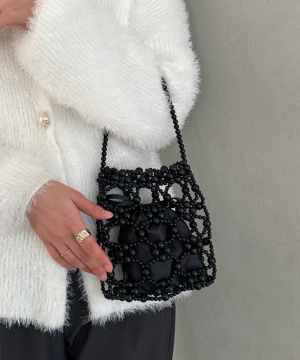 2WAYビーズミニバッグ パーティーバッグ 結婚式お呼ばれオケージョン | MD1241008 | ブラック系その他