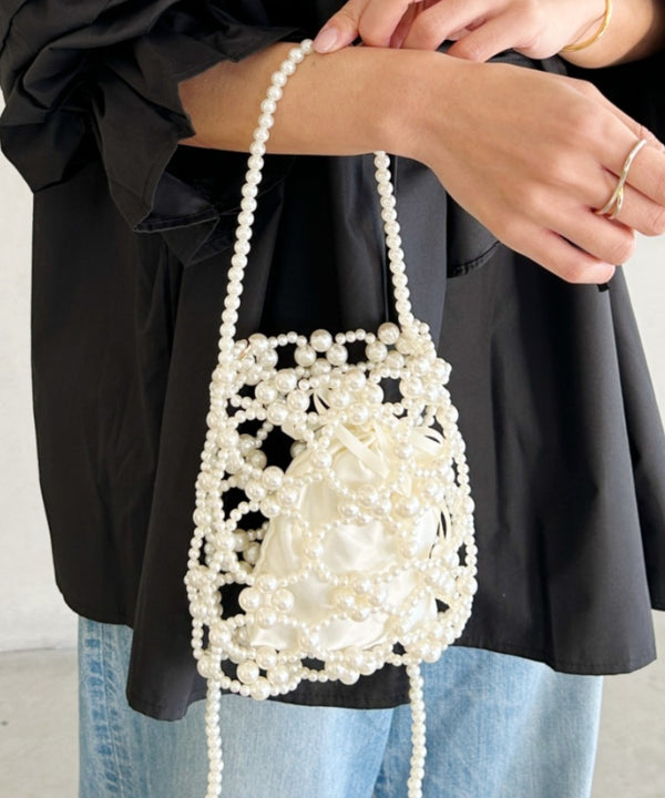 2WAYビーズミニバッグ パーティーバッグ | MD1241008 | アイボリー